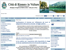 Tablet Screenshot of comune.rioneroinvulture.pz.it